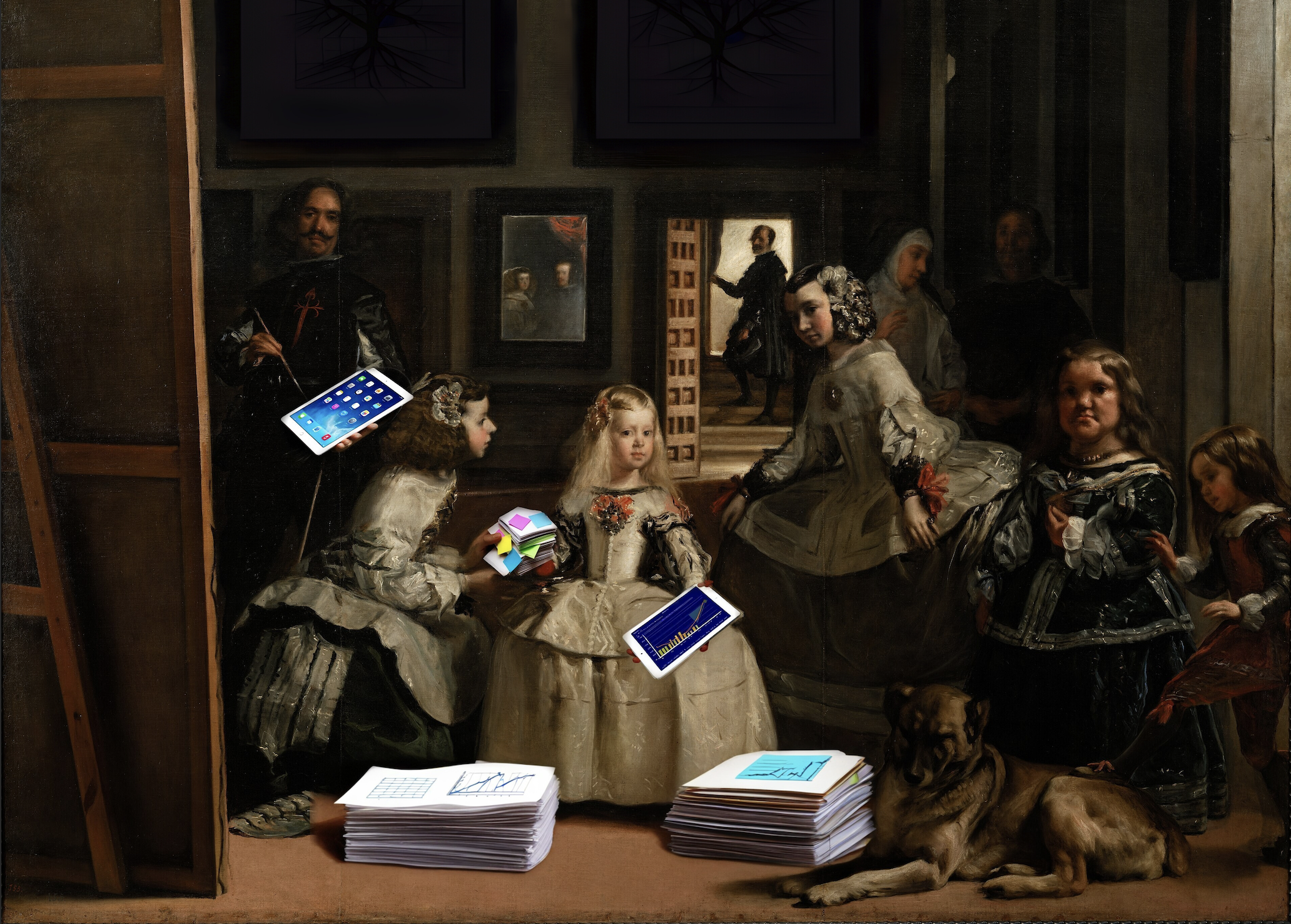 Las Meninas painting inspired background
